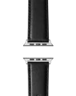 Image 2 of 5: Shinola Men's 24mm Aniline Latigo Leather Strap for Apple Watch
