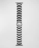 Image 1 of 4: Shinola Men's 20mm 3-Link Stainless Steel Bracelet For Apple Watch