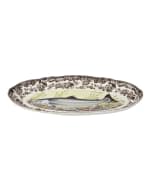 Image 4 of 4: Spode King Salmon Fish Dish, 18.5"