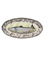 Image 1 of 4: Spode King Salmon Fish Dish, 18.5"