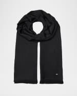 Image 1 of 3: Saint Laurent Tonal YSL Wool Scarf