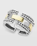 Image 1 of 5: LAGOS High Bar Two-Tone 12mm Band Ring