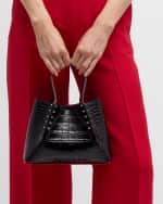 Image 3 of 6: Christian Louboutin Cabarock Mini in Alligator Embossed Leather