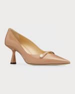 Image 5 of 6: Jimmy Choo Rosalia Patent Pearly-Strap Pumps