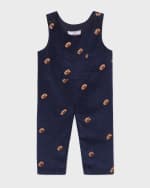 Image 1 of 2: Classic Prep Childrenswear Boy's Tucker Corduroy Overalls, Size 3M-4T
