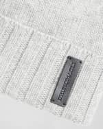Image 2 of 2: Bruno Magli Men's Rib-Cuff Cashmere Beanie Hat