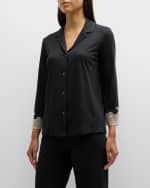 Image 5 of 6: Natori Luxe Shangri La Pajama Set