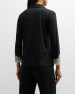 Image 4 of 6: Natori Luxe Shangri La Pajama Set