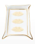 Image 2 of 3: Jonathan Adler Lips Porcelain Valet Tray