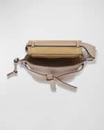 Image 4 of 5: Loewe Gate Dual Mini Crossbody Bag in Leather with Jacquard Strap