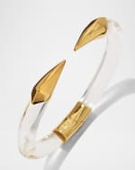 Image 4 of 5: Alexis Bittar Mirrored Pyramid Brake Hinge Bracelet