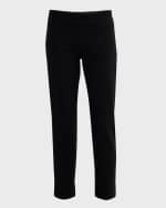 Image 1 of 6: Eileen Fisher Washable Stretch Crepe Slim Ankle Pants