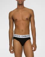Image 2 of 3: Dolce&Gabbana Men's Midi Logo Briefs