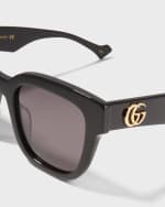 Image 3 of 5: Gucci Oversized Rectangle Acetate Sunglasses