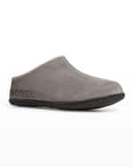 Image 2 of 5: Sorel Kid's Lanner Ridge II Suede Mule Slippers