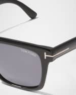 Image 3 of 5: TOM FORD Men's Buckley-02 Square Acetate Sunglasses
