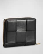 Image 3 of 5: Bottega Veneta Compact Cassette Zip-Around Wallet