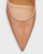 Image 4 of 6: Christian Louboutin Sporty Kate 85mm Patent Soft Lining Red Sole Pumps