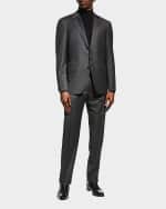 Image 2 of 5: Canali Men's Solid Wool Suit