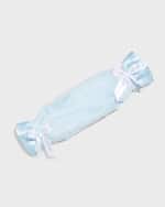 Image 1 of 2: Little Scoops Boy's Plush Satin Security Blanket