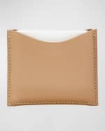 Image 1 of 5: La Bouche Rouge Refillable Leather Compact Case