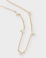 Image 4 of 5: Roberto Coin 3-Diamond Cluster 5-Station Necklace