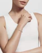 Image 2 of 4: David Yurman 3mm Petite Helena Bracelet with Diamonds and 18K Gold in Silver