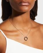 Image 2 of 4: Roberto Coin Love In Verona 18k Yellow Gold Black and White Diamond Necklace