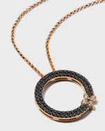 Image 4 of 4: Roberto Coin Love In Verona 18k Yellow Gold Black and White Diamond Necklace