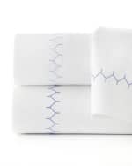 Image 1 of 2: John Robshaw Stitched 300 Thread Count Queen Sheet Set
