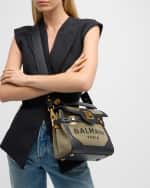 Image 2 of 6: Balmain BBuzz 23 Logo Canvas Satchel Bag