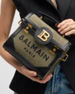 Image 3 of 6: Balmain BBuzz 23 Logo Canvas Satchel Bag