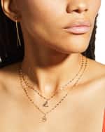 Image 5 of 5: LANA Micro Cursive Initial Necklace