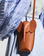 Image 2 of 5: Loewe Elephant Pocket in Leather with Strap