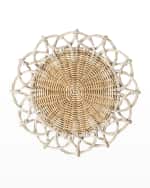 Image 1 of 2: Juliska Provence Rattan Placemat - Whitewash