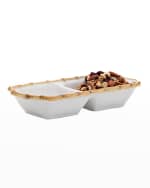 Image 3 of 4: Juliska Bamboo 10" Double Section Server - Natural