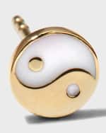 Image 1 of 4: Sydney Evan Tiny Yin Yang Stud Earring, Single