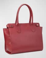 Image 2 of 3: Gigi New York Reese Leather Top Handle Satchel Bag