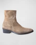 Image 1 of 5: Jo Ghost Men's Paun Newman Suede Ankle Boots