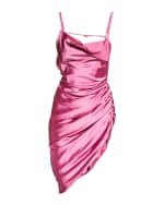 Image 1 of 5: Jacquemus Saudade Asymmetric Ruched Open-Back Mini Dress