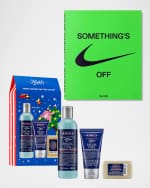 Image 2 of 5: Neiman Marcus Virgil Abloh Nike Icons Book, Kiehls Men's Facial Set, Flask and Scarf Gift Box Set