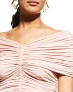 Image 5 of 5: Giorgio Armani Ruched Bateau-Neck Midi Dress