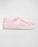 Image 1 of 6: Dolce&Gabbana Kid's Logo Caged Jelly Sandals, Baby/Toddler/Kids