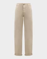 Image 1 of 6: Brunello Cucinelli Men's Bull Denim Skinny-Fit Pants