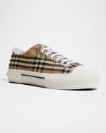 Image 2 of 5: Burberry Men's Vintage Check Low-Top Sneakers
