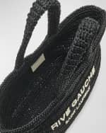 Image 5 of 6: Saint Laurent Rive Gauche Tote Bag in Raffia
