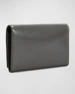 Image 3 of 5: Saint Laurent YSL Monogram Wallet on Chain in Smooth Leather