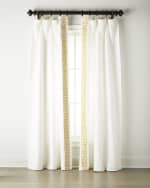 Image 1 of 4: Home Silks Two Andes Brilliant Golden Curtains, 96"L