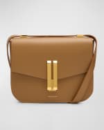 Image 1 of 6: DeMellier Vancouver Flap Leather Shoulder Bag
