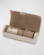 Image 4 of 5: WOLF Palermo Double Watch Roll & Jewelry Pouch